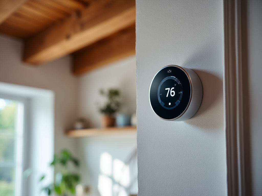 Thermostat numérique affichant la température