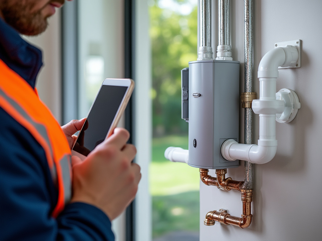 Groupe de sécurité neuf sur installation de chauffe-eau