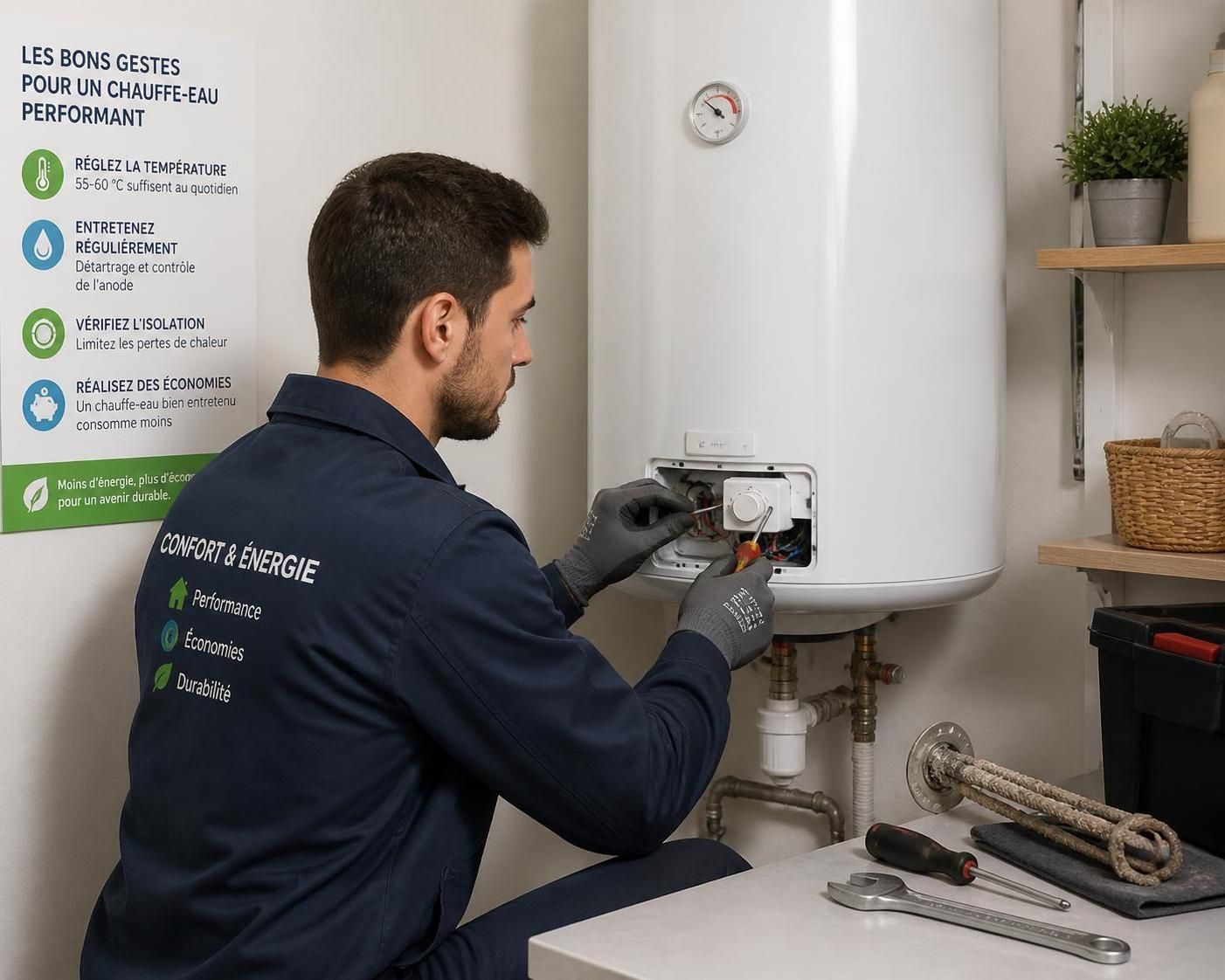 découvrez comment régler efficacement la température de votre chauffe-eau pour optimiser votre consommation d'énergie et réaliser des économies tout en assurant votre confort.