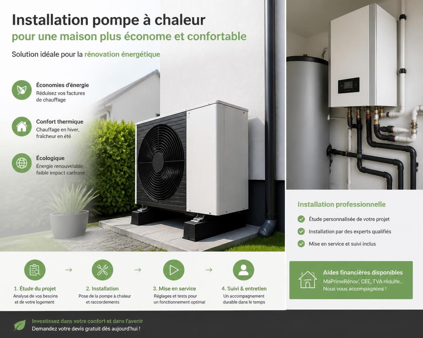 découvrez tout ce qu'il faut savoir en 2026 sur la prime rénov et l'installation de pompes à chaleur : conditions, avantages et démarches pour optimiser vos économies d'énergie.