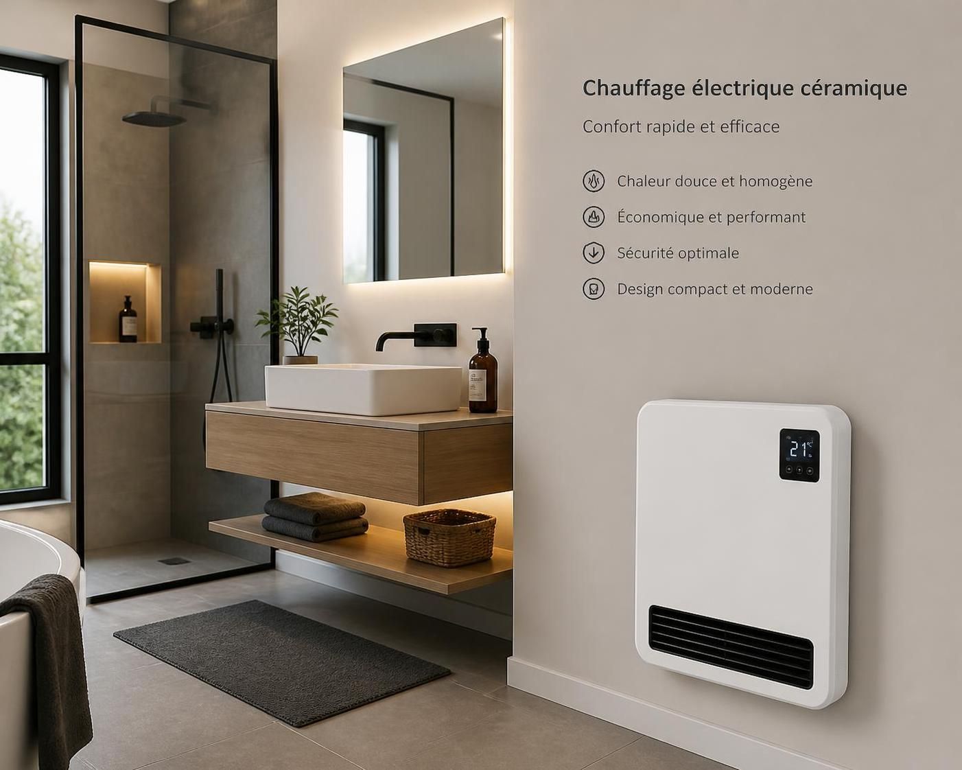 découvrez quel chauffage d'appoint choisir pour réchauffer efficacement votre salle de bain et profiter d'un confort optimal pendant les saisons froides.