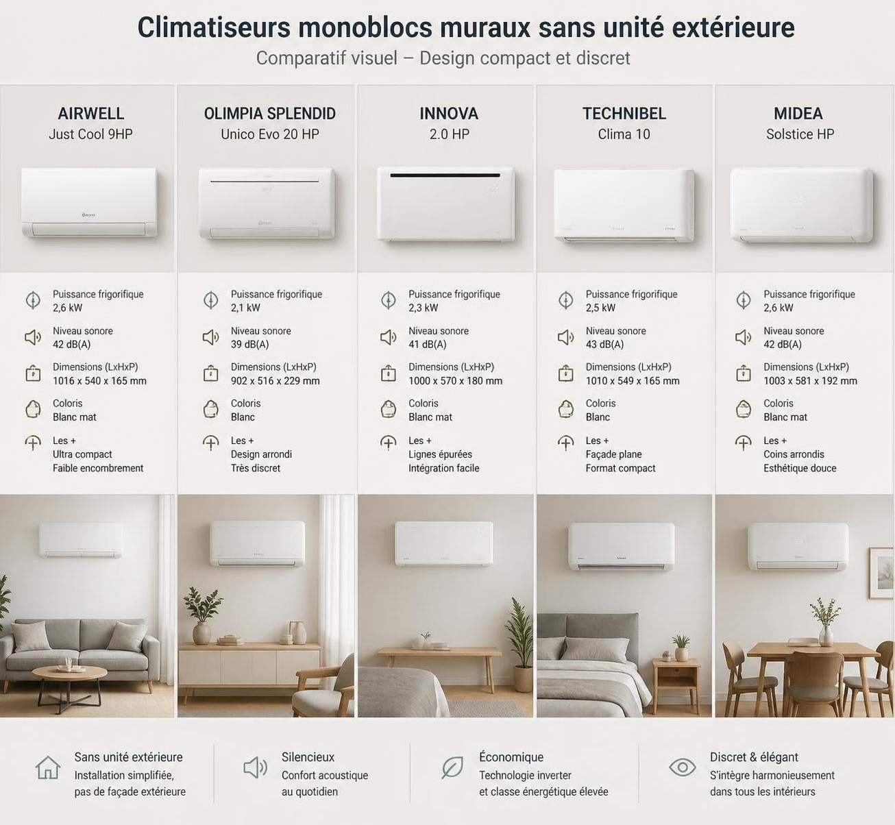 découvrez comment choisir le meilleur climatiseur mural sans unité extérieure en 2026 pour un confort optimal et une installation facile.