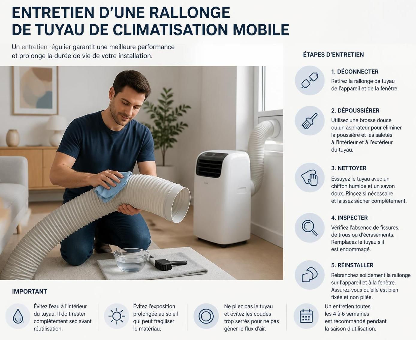 découvrez comment choisir efficacement une rallonge pour tuyau de climatiseur mobile afin d'optimiser la performance et la durée de vie de votre appareil.