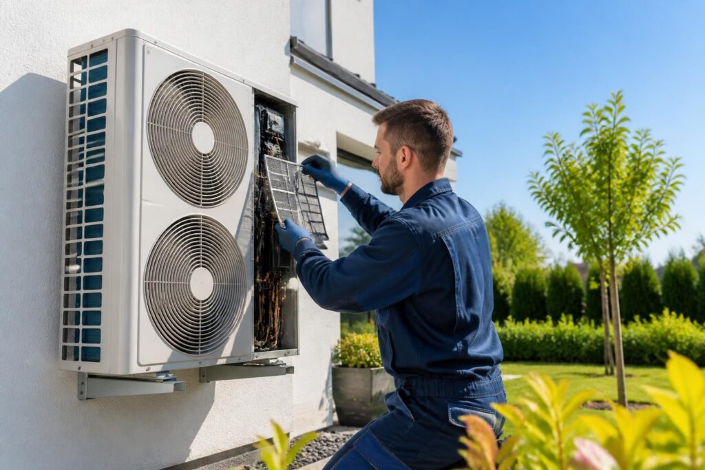 découvrez nos conseils pratiques pour l'entretien de votre pompe à chaleur air-eau et améliorez son efficacité énergétique tout au long de l'année.
