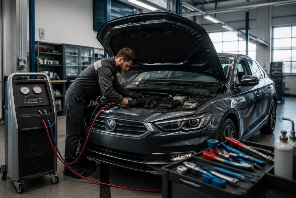 découvrez le prix d'un entretien de climatisation voiture en 2026 et obtenez des conseils pour bien entretenir votre système de climatisation automobile.