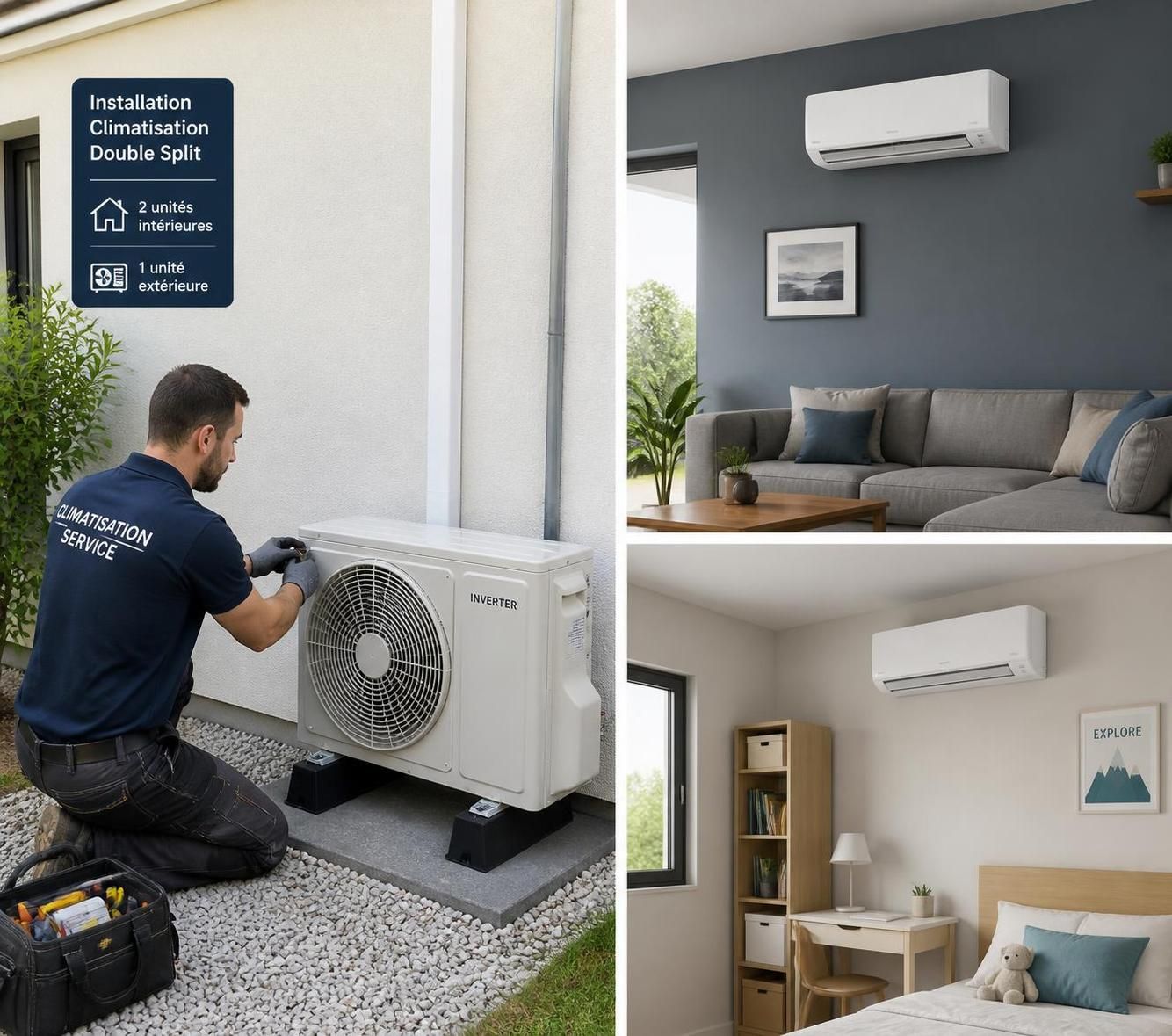 découvrez tout sur la climatisation double split : fonctionnement, installation et avantages pour un confort optimal dans plusieurs pièces.