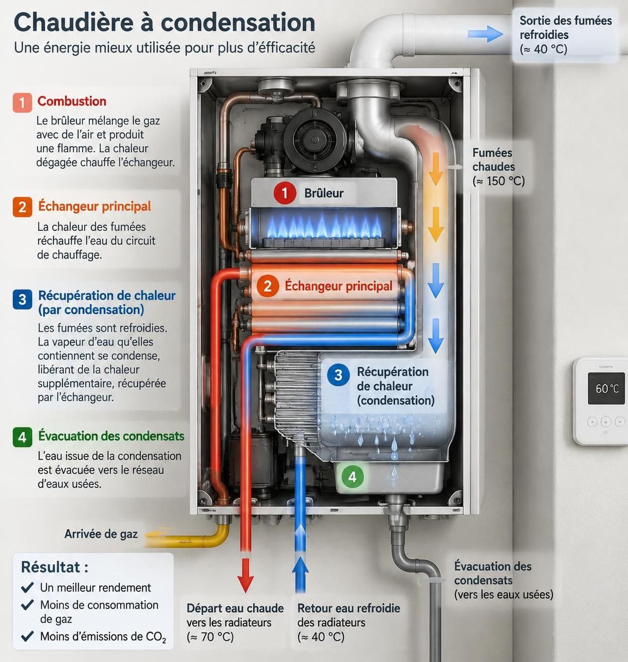 découvrez le fonctionnement d’une chaudière à condensation frisquet, ses avantages en matière d’économies et de confort, et les critères pour bien la choisir.
