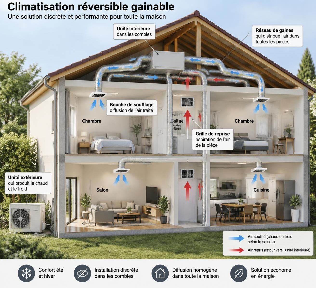 découvrez le fonctionnement de la climatisation réversible gainable, ses avantages et les critères essentiels pour choisir un système adapté à votre logement.