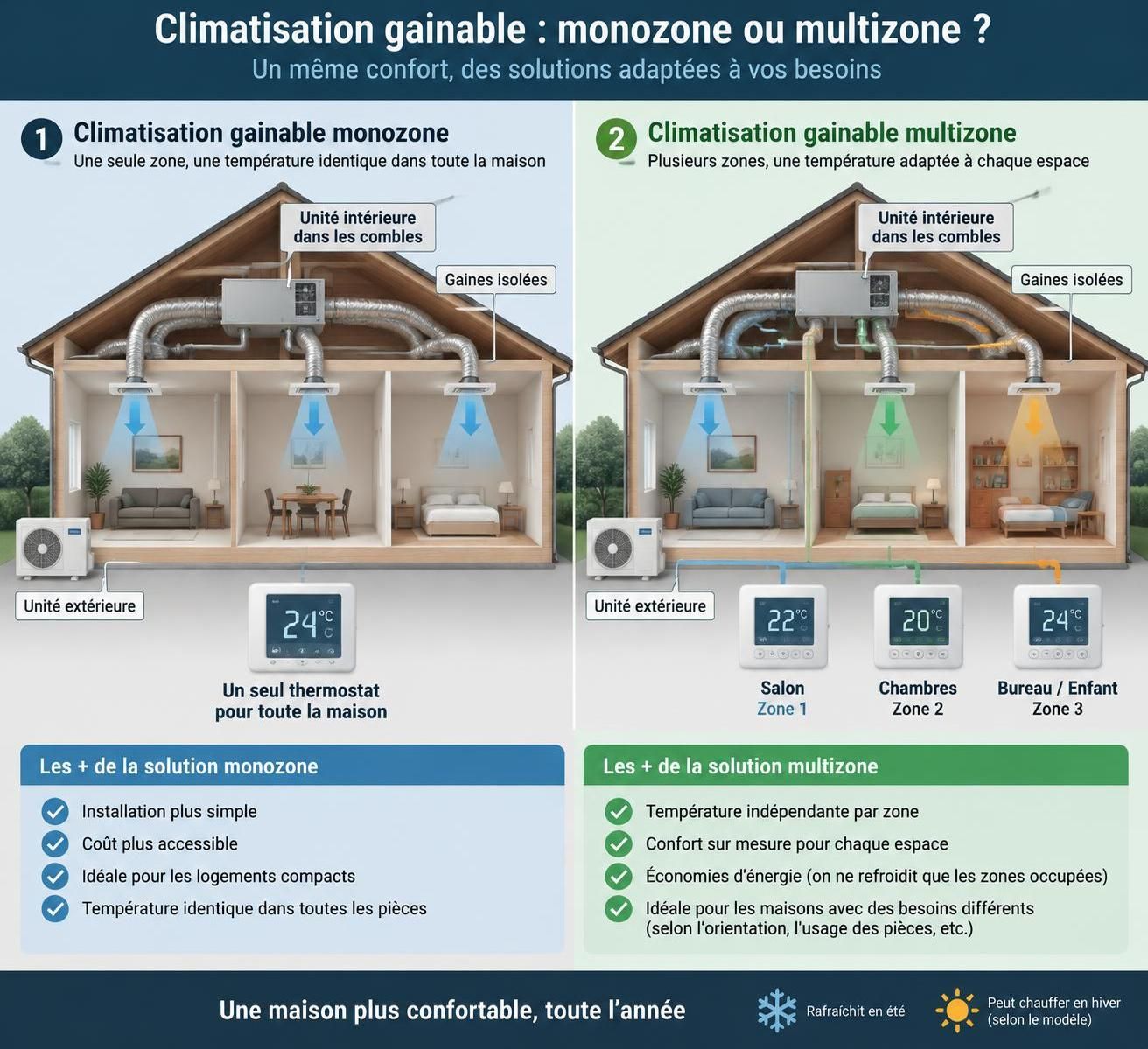 découvrez le fonctionnement de la climatisation réversible gainable, ses avantages et les critères essentiels pour choisir un système adapté à votre logement.
