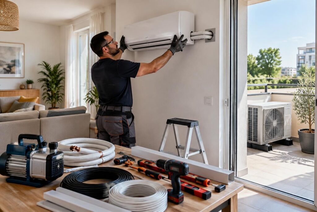 découvrez les étapes clés pour installer une climatisation réversible, du choix de l’emplacement aux raccordements, et sachez quand faire appel à un professionnel.