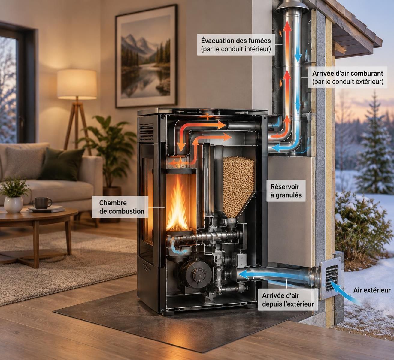 découvrez le fonctionnement d’un poêle à granulés étanche, ses avantages et les critères essentiels pour choisir le modèle adapté à votre logement.