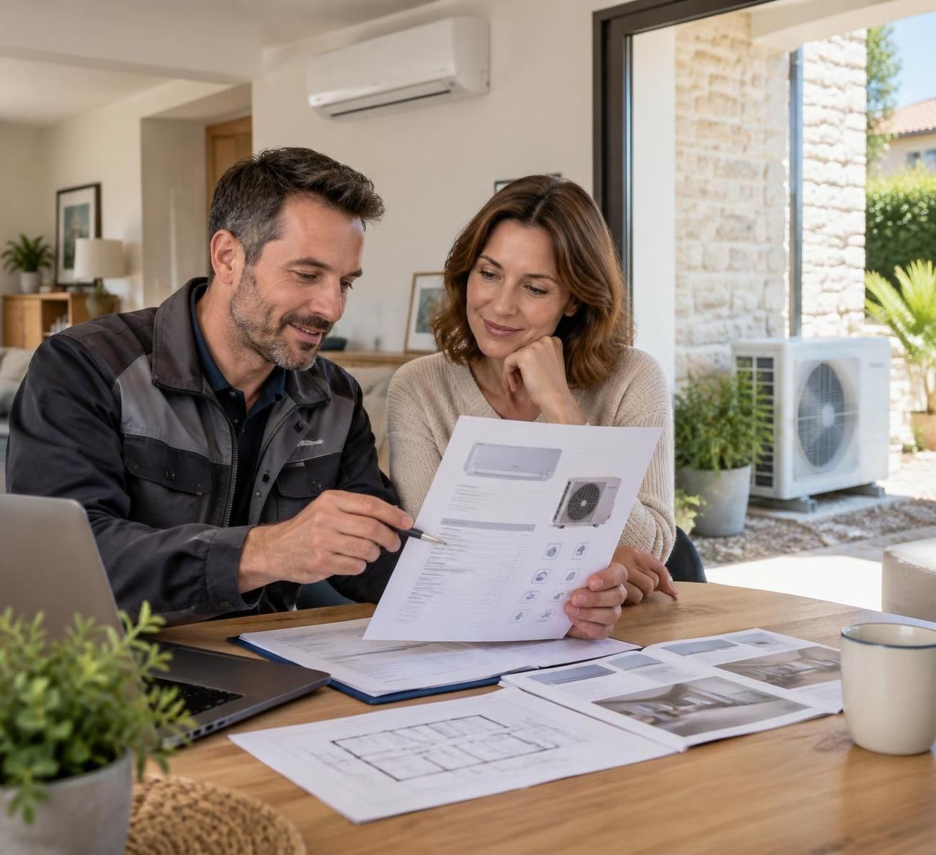 découvrez le prix d’achat d’une pompe à chaleur air-air, le coût de son installation et les dépenses à prévoir pour estimer votre budget.