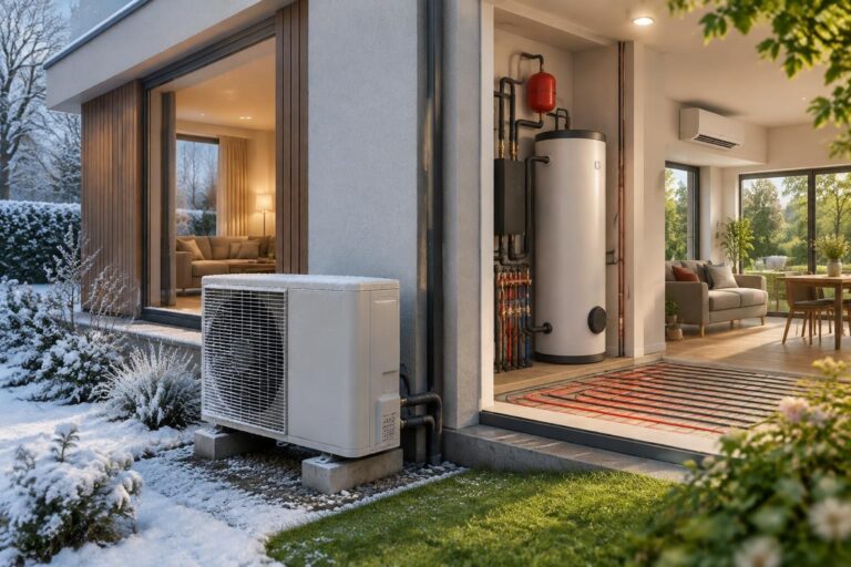 découvrez le fonctionnement d’une pompe à chaleur air-eau réversible, ses avantages pour chauffer et rafraîchir votre logement, ainsi que ses limites.