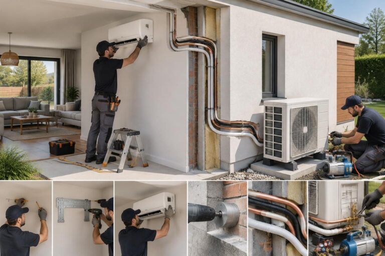 découvrez les étapes d’installation d’une climatisation dans une maison, du choix de l’emplacement aux raccordements électriques et frigorifiques.