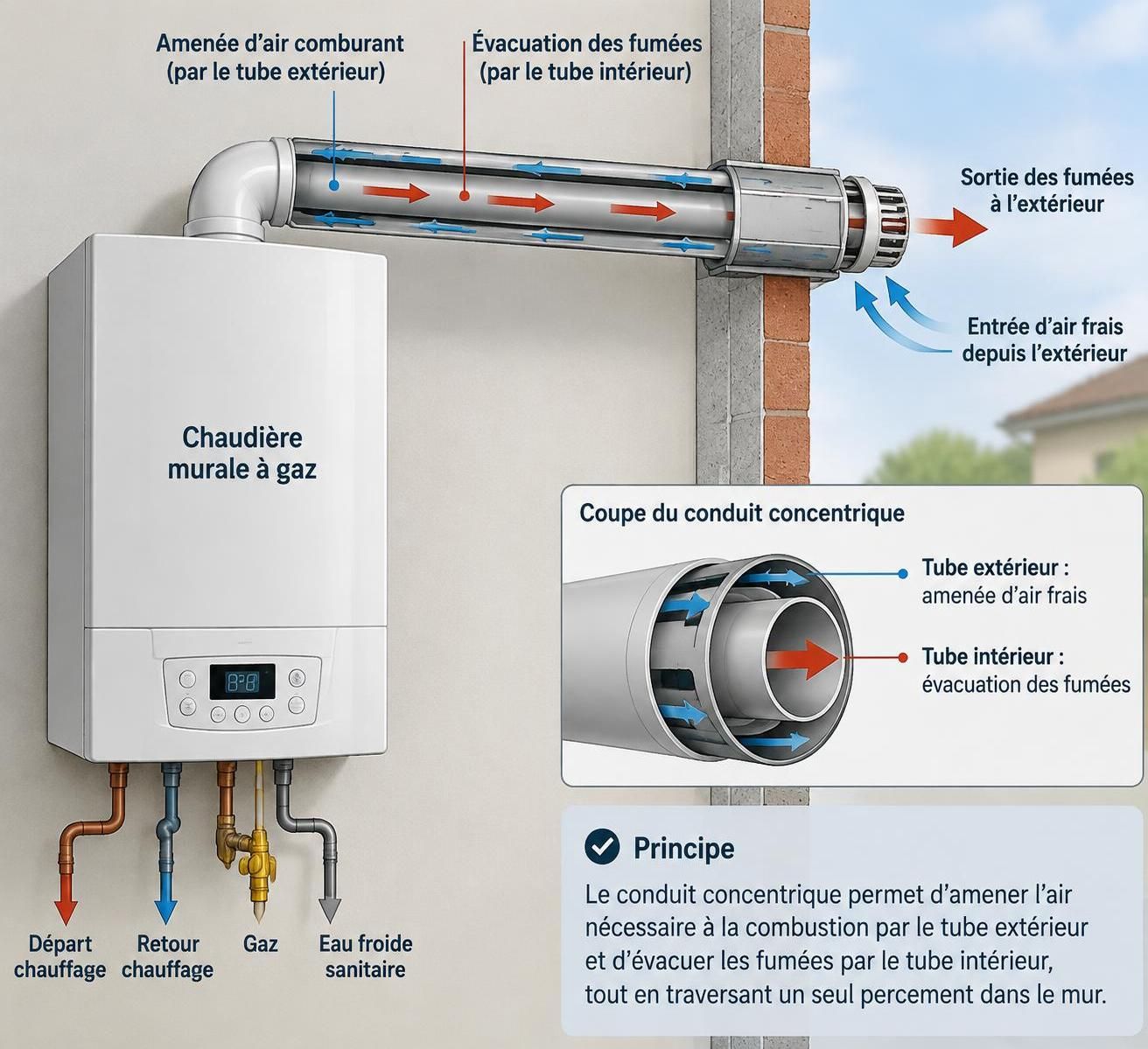 découvrez le fonctionnement d’une sortie ventouse de chaudière à gaz, les normes à respecter et les étapes clés pour une installation conforme et sécurisée.